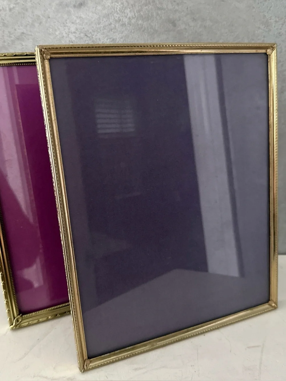 2 VINTAGE ORNATE GOLD METAL NEO CLASSICAL PICTURE FRAME FITS 8X10